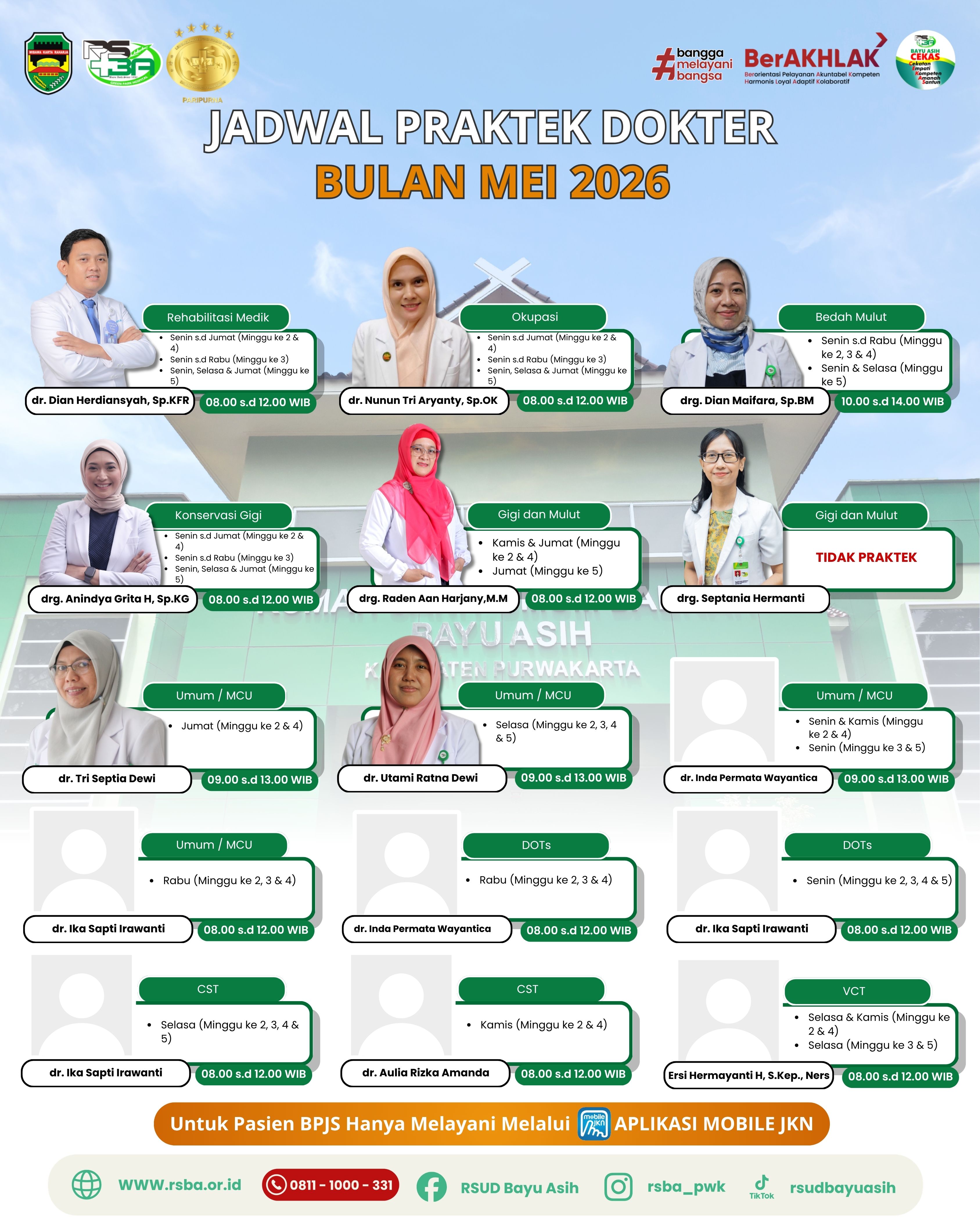 Jadwal Dokter Mei 2026