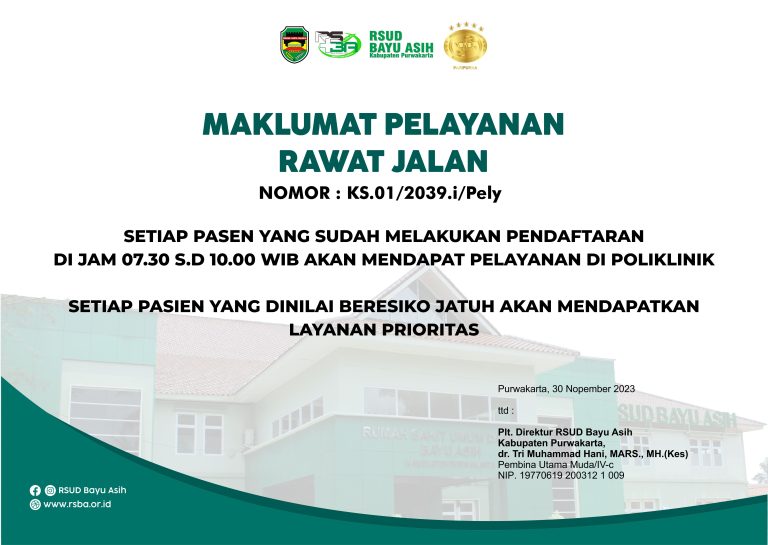 Maklumat Pelayanan Rawat Jalan