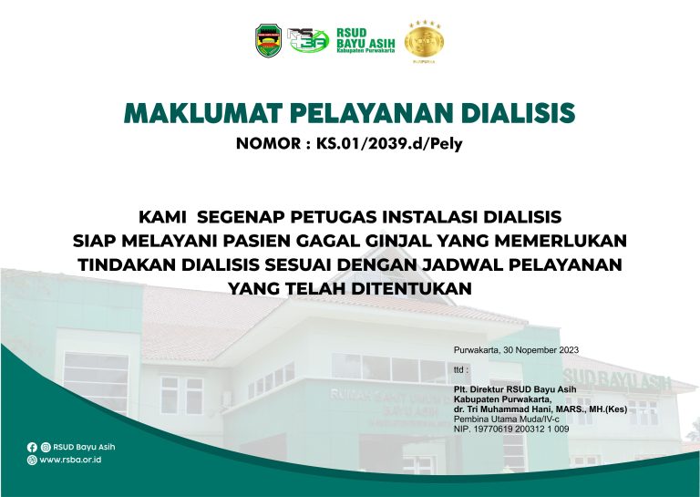 Maklumat Pelayanan Dialisis