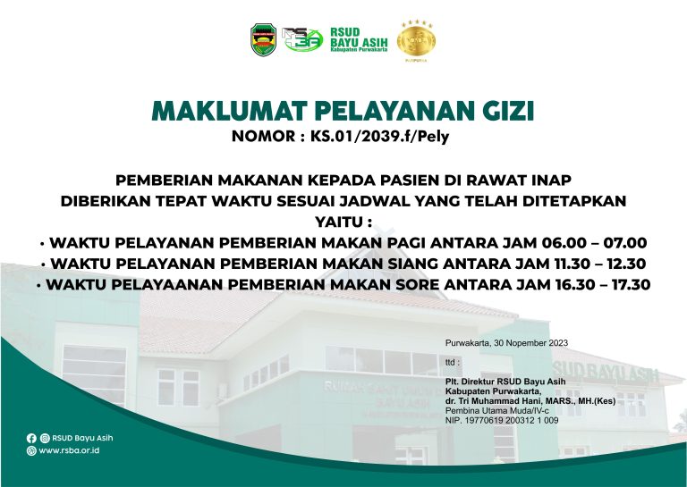 Maklumat Pelayanan Gizi