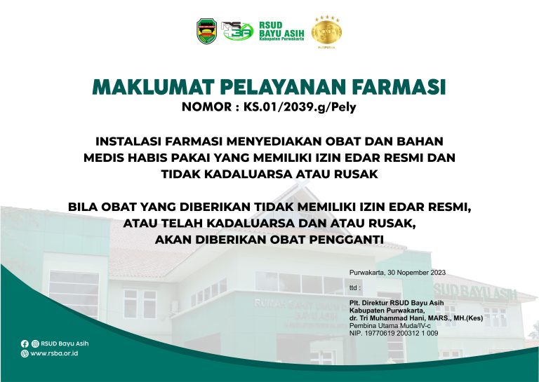 Maklumat Pelayanan Farmasi